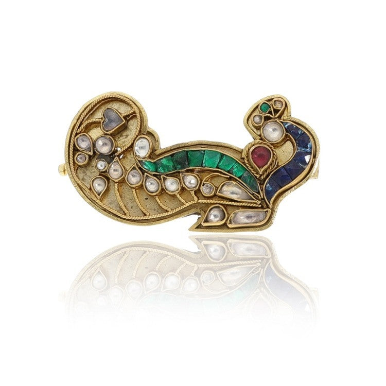 KUNDAN GOLD PEACOCK BANGLE