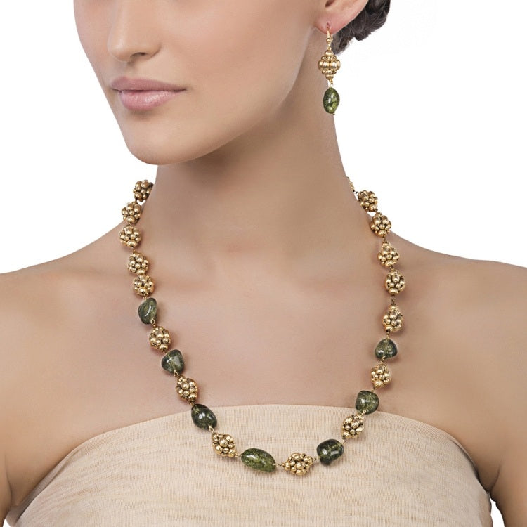 Gold Green  String Set