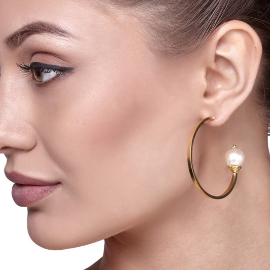 Pearl Round Earring