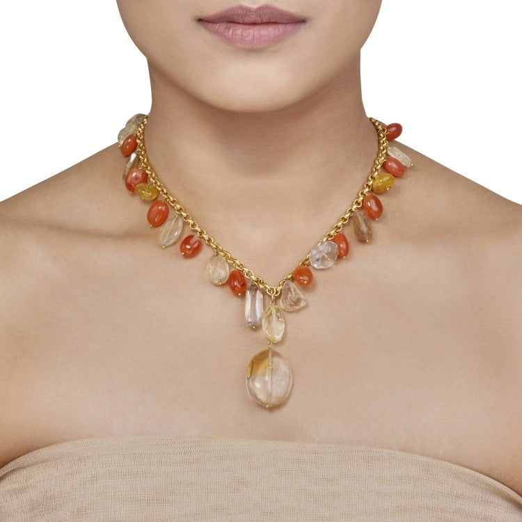 Carnelian Citrine String