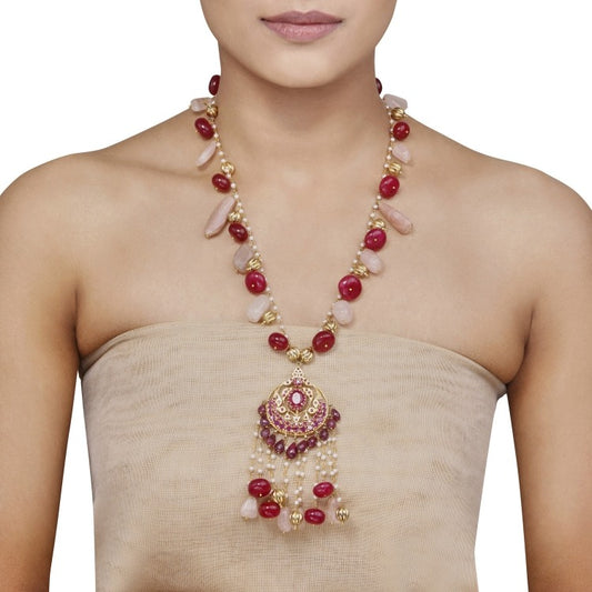 Ruby Golden Ball Pendant