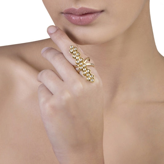 KUNDAN GOLDEN RING
