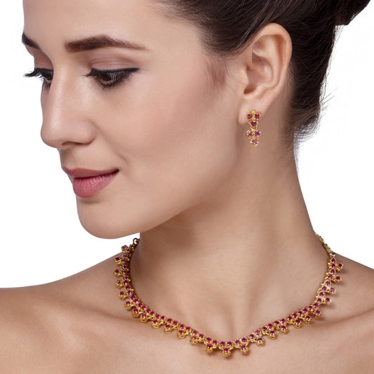 VICTORIAN RUBY ROUND SET