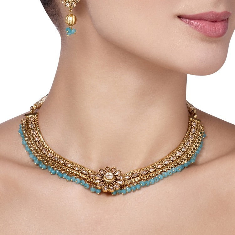 STUDDED CITRINE ROUND SET