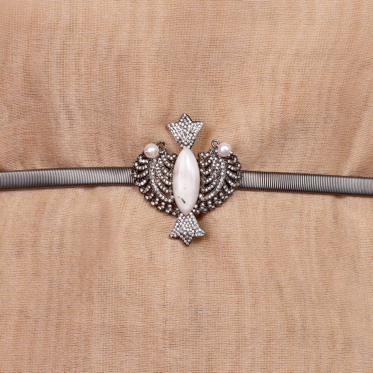 ZIRCON WHITE CHALCEDONY BELT