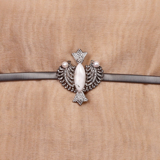 ZIRCON WHITE CHALCEDONY BELT