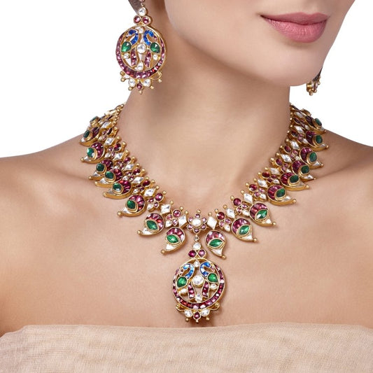 KUNDAN MULTI STONE SET
