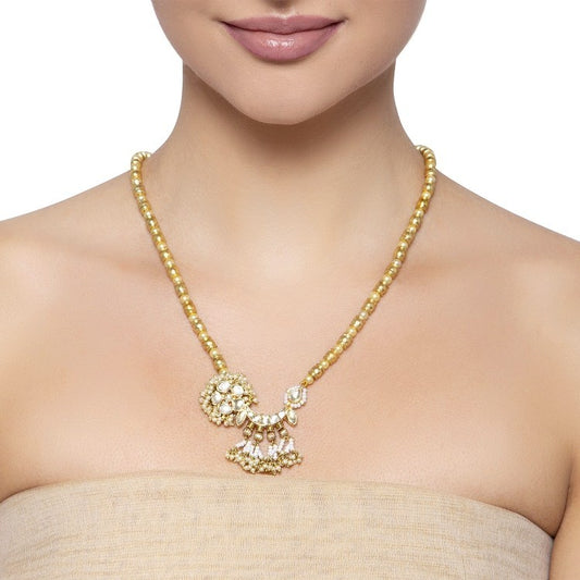 KUNDAN PEARLS CHAND PENDANT