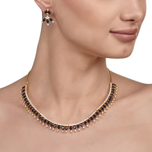 BLUE ONYX ZIRCON SET