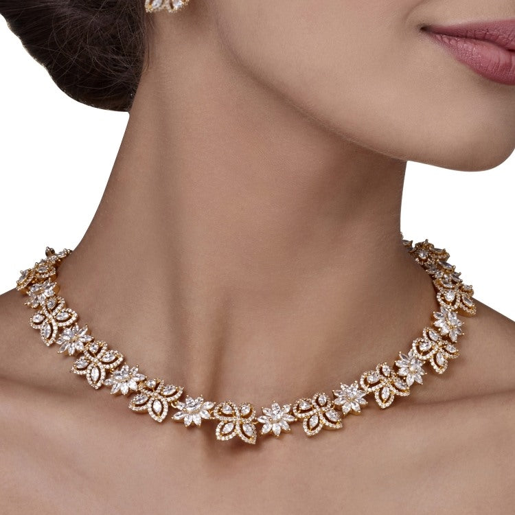 FINE ZIRCON ROUND NECKLACE