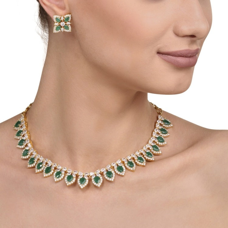 ZIRCON GREEN ONYX SET