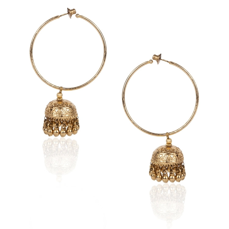 TEMPLE PLAIN JHUMKI EARRINGS