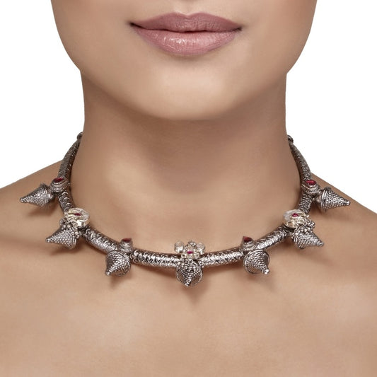 Kundan Spiked  Choker